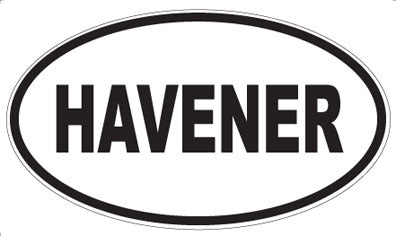HAVENER - Oval Sticker