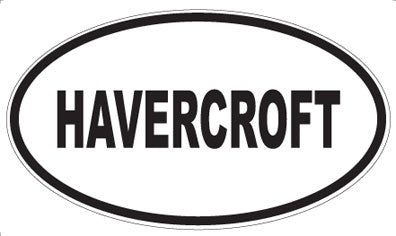 HAVERCROFT - Oval Sticker