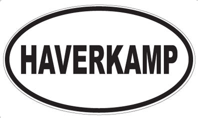 HAVERKAMP - Oval Sticker