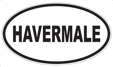 HAVERMALE - Oval Sticker
