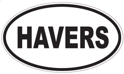 HAVERS - Oval Sticker