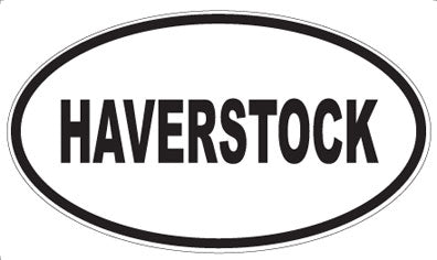 HAVERSTOCK - Oval Sticker