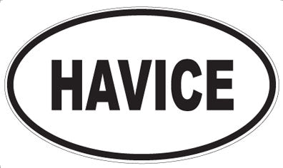 HAVICE - Oval Sticker
