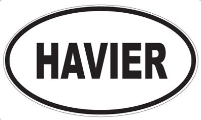 HAVIER - Oval Sticker