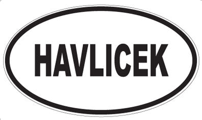 HAVLICEK - Oval Sticker
