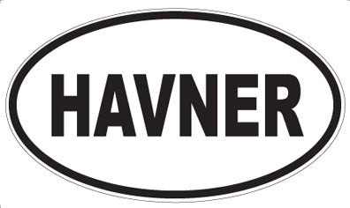 HAVNER - Oval Sticker