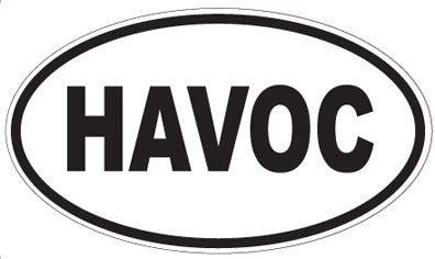 HAVOC - Oval Magnet