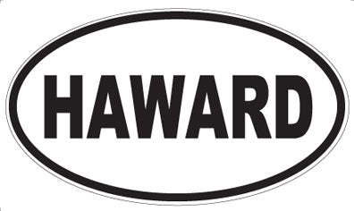 HAWARD - Oval Sticker