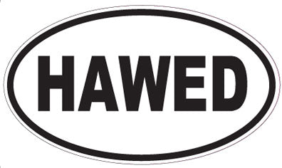 HAWED - Oval Sticker