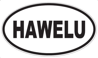 HAWELU - Oval Sticker