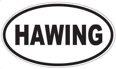 HAWING - Oval Sticker