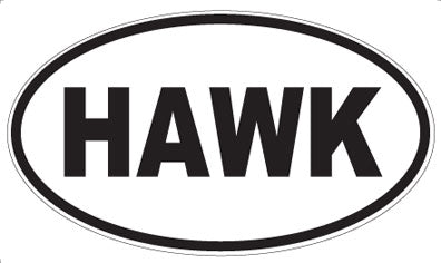 HAWK - Oval Magnet