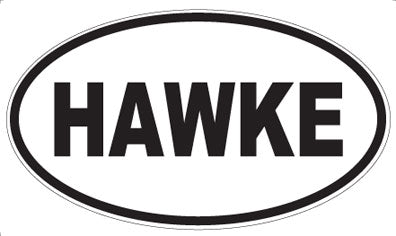 HAWKE - Oval Sticker