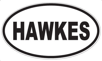 HAWKES - Oval Sticker