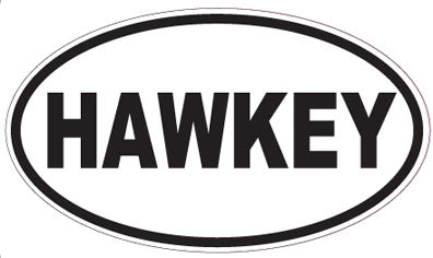 HAWKEY - Oval Sticker