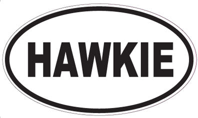 HAWKIE - Oval Sticker