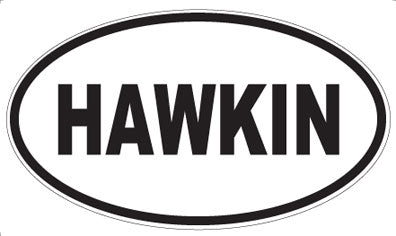 HAWKIN - Oval Sticker