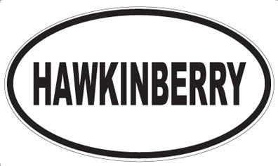 HAWKINBERRY - Oval Sticker