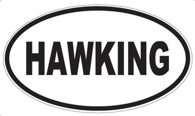 HAWKING - Oval Sticker