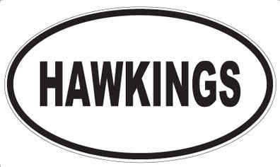 HAWKINGS - Oval Sticker