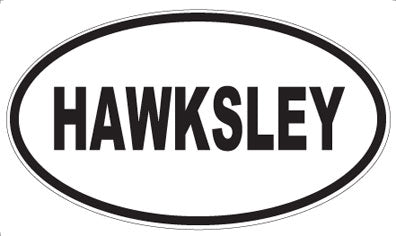 HAWKSLEY - Oval Sticker