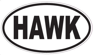HAWK - Oval Sticker