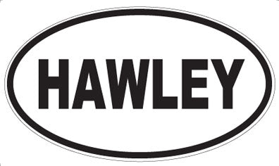 HAWLEY - Oval Sticker