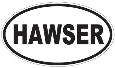 HAWSER - Oval Sticker