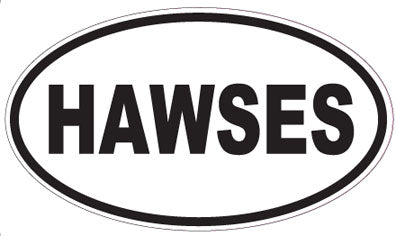 HAWSES - Oval Sticker