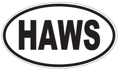 HAWS - Oval Sticker