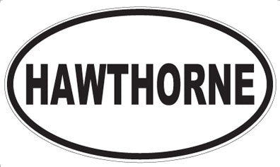 HAWTHORNE - Oval Sticker