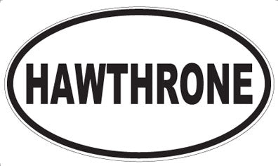 HAWTHRONE - Oval Sticker