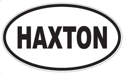 HAXTON - Oval Sticker