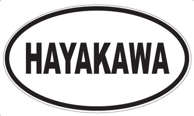 HAYAKAWA - Oval Sticker