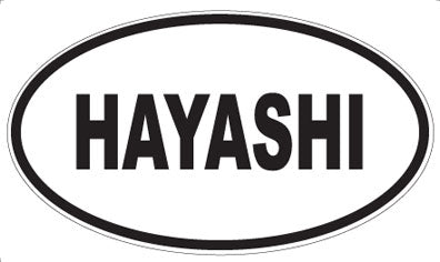 HAYASHI - Oval Sticker