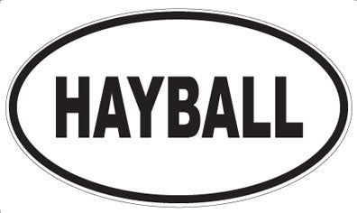 HAYBALL - Oval Sticker