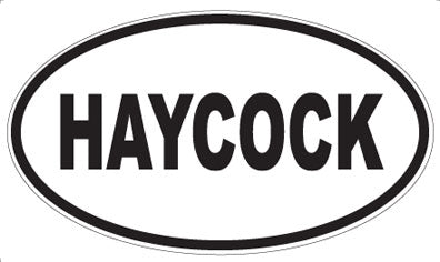 HAYCOCK - Oval Sticker