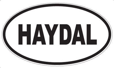HAYDAL - Oval Sticker