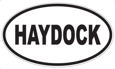 HAYDOCK - Oval Sticker