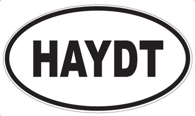 HAYDT - Oval Sticker