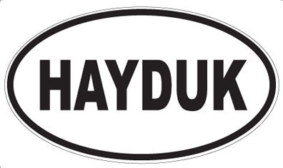 HAYDUK - Oval Sticker