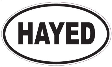 HAYED - Oval Magnet