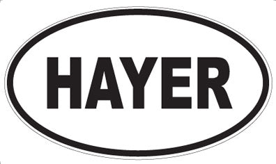 HAYER - Oval Sticker