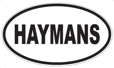 HAYMANS - Oval Sticker