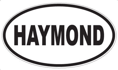 HAYMOND - Oval Sticker
