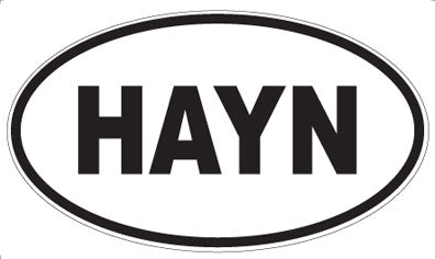 HAYN - Oval Sticker
