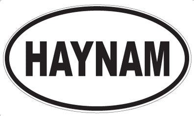 HAYNAM - Oval Sticker