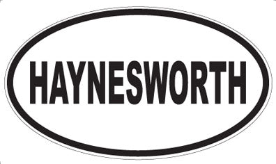 HAYNESWORTH - Oval Sticker