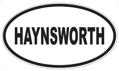HAYNSWORTH - Oval Magnet