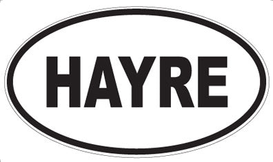 HAYRE - Oval Sticker